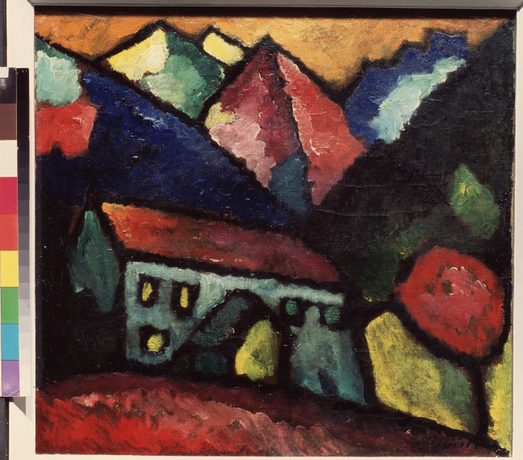 A house in the mountains a Alexej von Jawlensky
