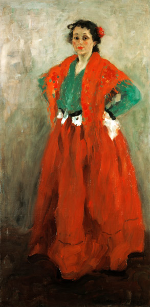 Helene Jawlensky in Spanish outfit. a Alexej von Jawlensky