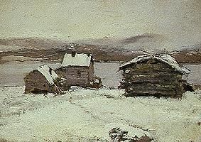 Winter in Lapland. a Alexejew. Konstantin Korovin