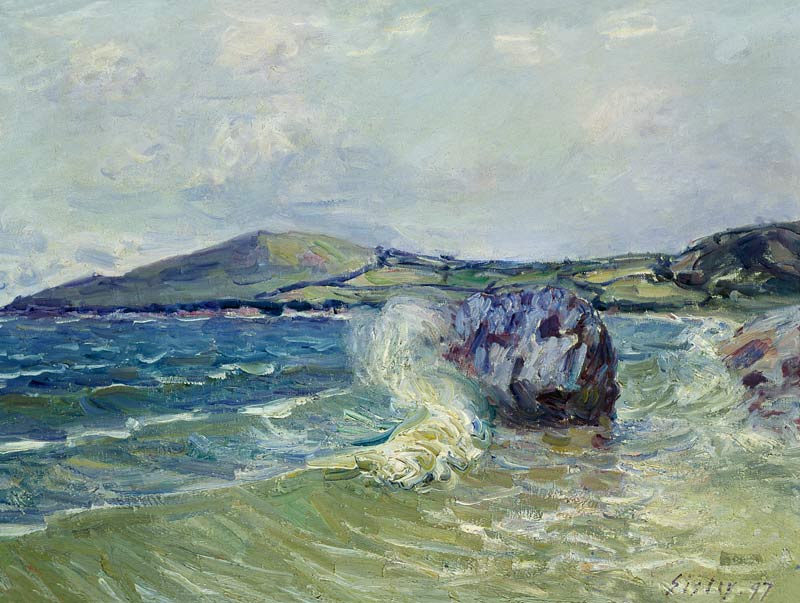 Lady's Cove, Wales a Alfred Sisley
