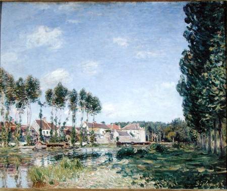 Banks of the Loing, Moret a Alfred Sisley