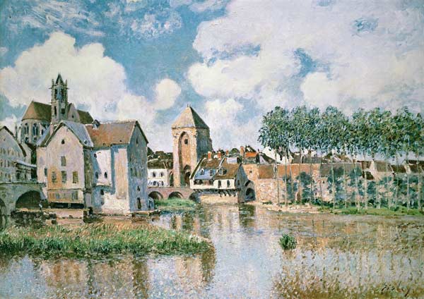 Moret-sur-Loing, the Porte de Bourgogne a Alfred Sisley