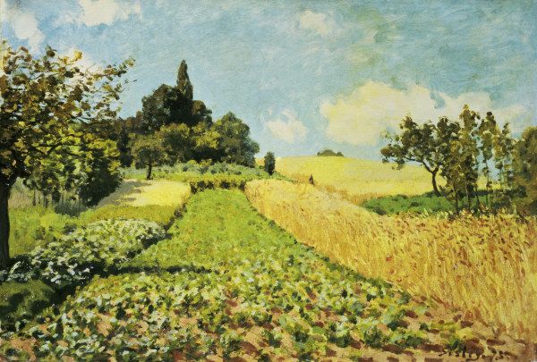 Sisley / Wheat field / 1873 (?) a Alfred Sisley