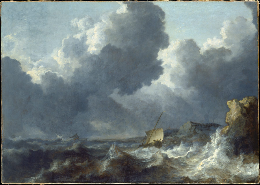 Stormy Sea a Allaert van Everdingen