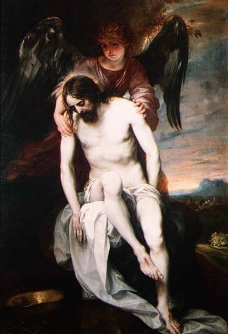 Dead Christ Supported by an Angel a Alonso Cano