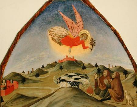 The Annunciation to the Shepherds a also Ansano di Pietro di Mencio Pietro