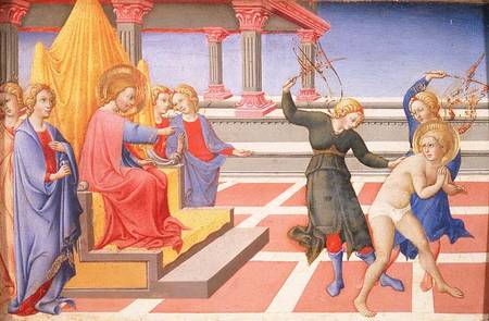 The Flagellation of St. Jerome a also Ansano di Pietro di Mencio Pietro