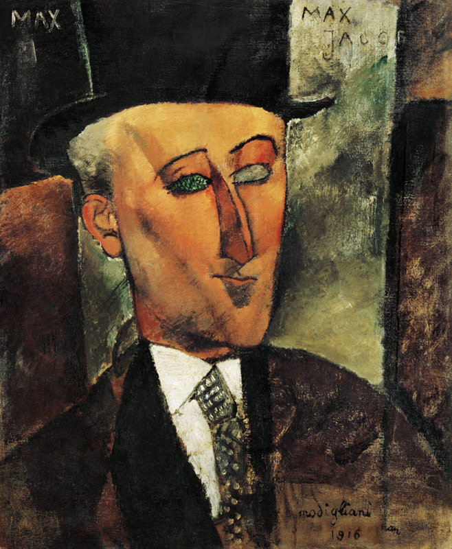 Portrait Max Jacob. a Amadeo Modigliani