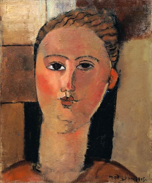 The red face. a Amadeo Modigliani