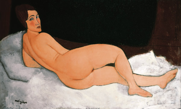Liegender Akt (auf der linken Seite) a Amadeo Modigliani