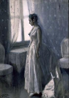 The Bride, 1886 (w/c on paper) a Anders Leonard Zorn