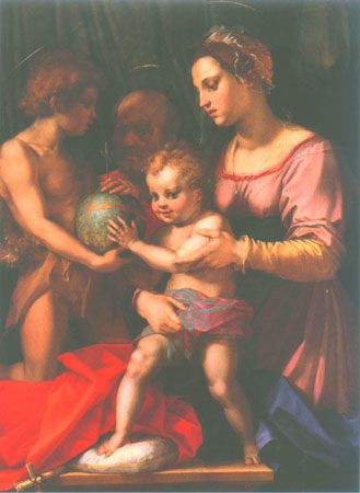 The Holy Family with John Baptist a Andrea del Sarto