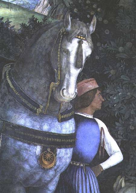 Horse and groom, from the Camera degli Sposi or Camera Picta a Andrea Mantegna