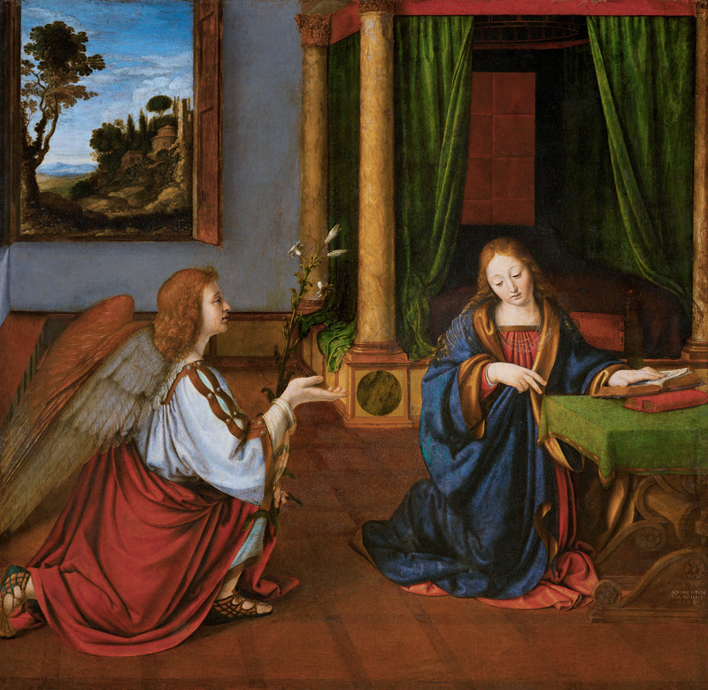 The Annunciation a Andrea Solario