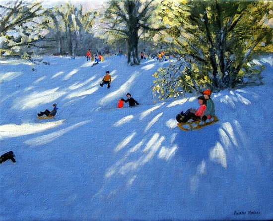 Early snow, Darley Park, Derby a Andrew  Macara