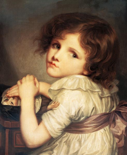 Child with a Doll a Anne Genevieve Greuze