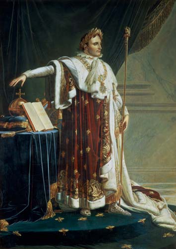 Portrait of Napoleon I in his Coronation Robes a Anne-Louis Girodet de Roucy-Trioson