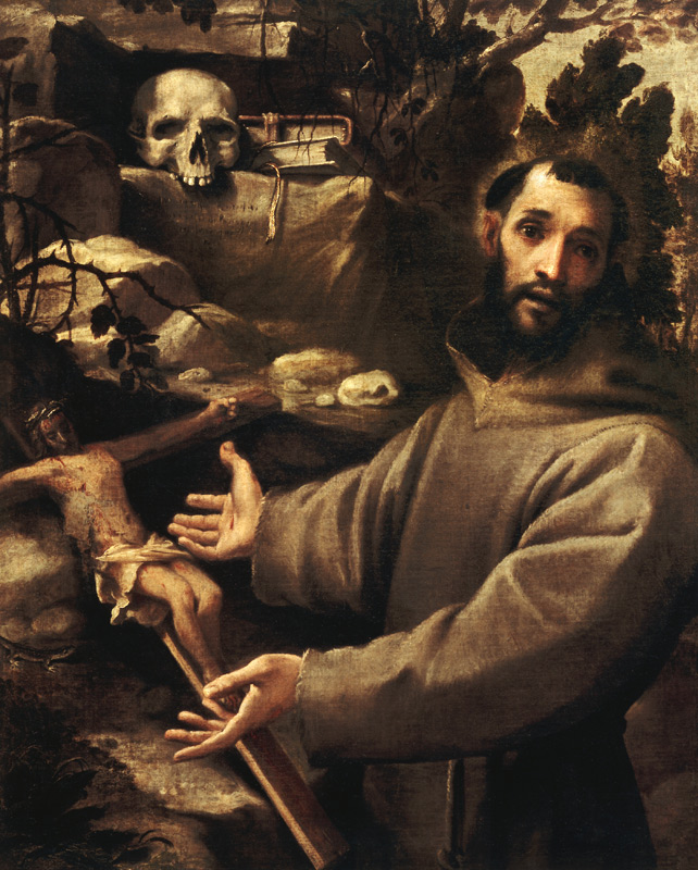 A.Carracci /Francis of Assisi/ Ptg./ C16 a Annibale Carracci