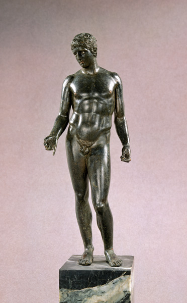 Statue of Mercury, adaptation of the Greek Discophoros of Polyclitus,Roman a Anonimo