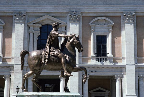 Equestrian Statue of Marcus Aurelius (AD 161-180) (photo) a Anonimo