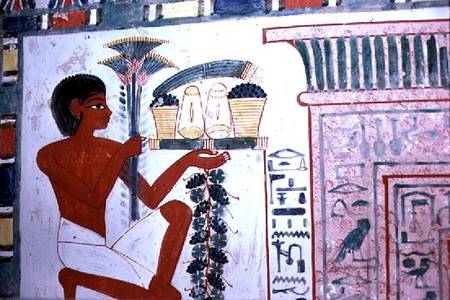 Bearer of Offerings, in the Tomb of Nakht, scribe and astronomer of Amun, Dynasty XVIII,New Kingdom a Anonimo
