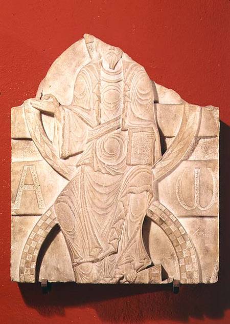 Christ raising the Hostbas-relief a Anonimo