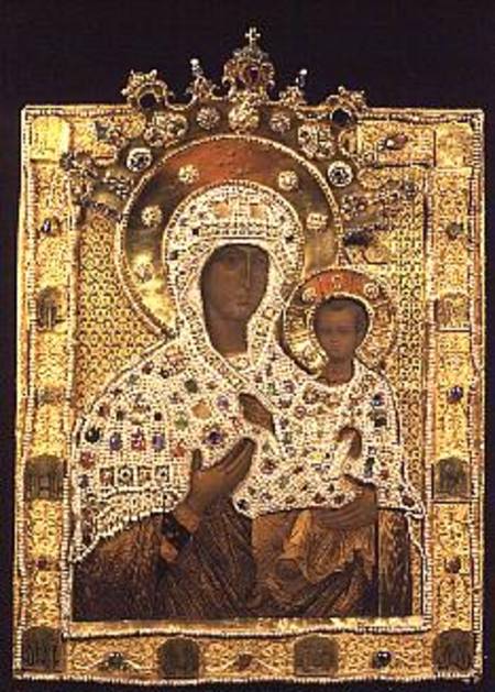 con of the Virgin, Smolenskaja monastery, Moscow a Anonimo