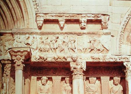 Detail from the central portal of the west facadedepicting scenes from the Passion of Christ a Anonimo