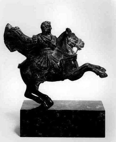 Equestrian statuette of Alexander the Great (356-323) a Anonimo