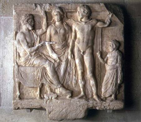 Gods and Worshippers Votive Relief a Anonimo