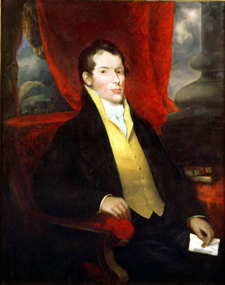 Portrait of John Macarthur (1767-1834), co-founder of the Australian wool industry, leader of the 'R a Anonimo