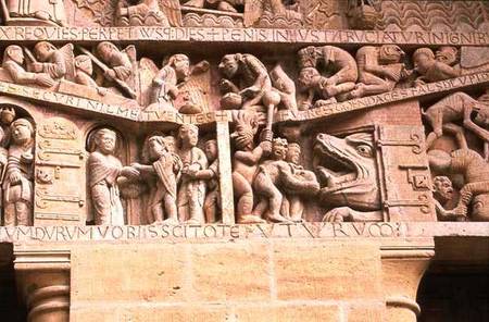 The Raising of the Dead, and Heaven and Hell,from the Last Judgement on the West Portal Tympanum a Anonimo