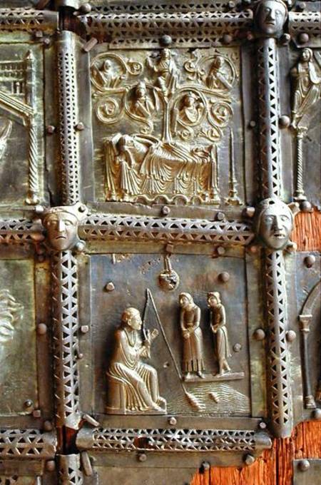 The Tree of Jesse and St. Zeno Fishingtwo panels from the right hand door a Anonimo
