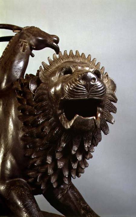 The Wounded Chimera of Bellerophondetail of the head a Anonimo