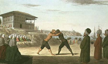 Wrestling Match, Constantinople a Anonimo