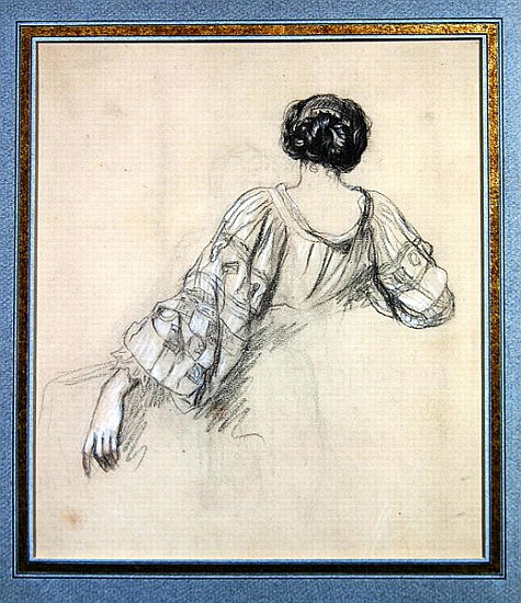 Back of a Young Woman (study for ''La Malaria'') a Antoine Auguste Ernest Herbert or Hebert