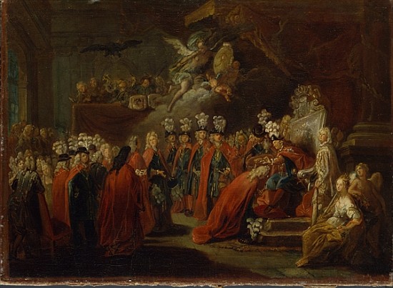 Founding of the Order of the Black Eagle a Antoine Pesne