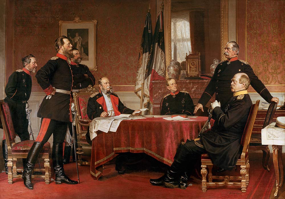 Discussion of a War Strategy in Versailles a Anton Alexander von Werner