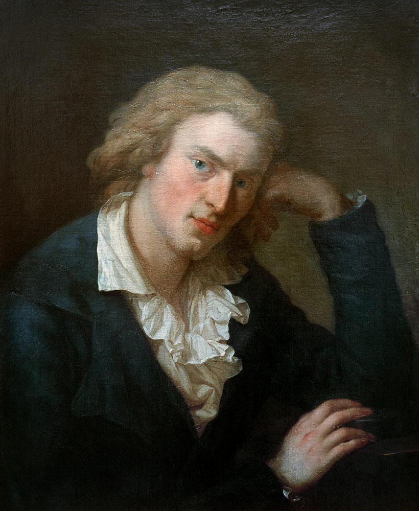 Portrait of Friedrich von Schiller (1759-1805) a Anton Graff