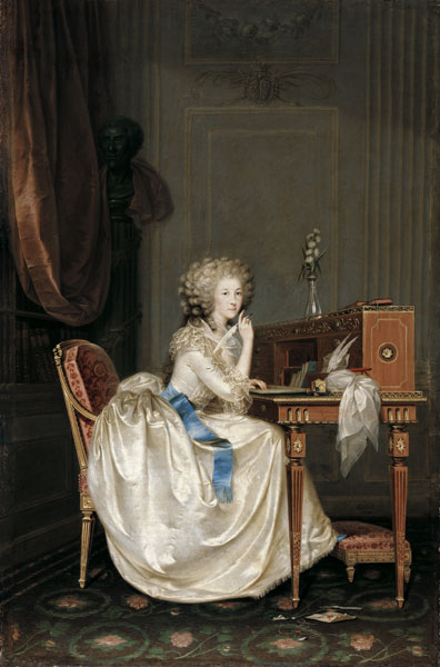 Portrait of Marie Louise of Savoy (1749-1792), Princess of Lamballe a Anton Hickel