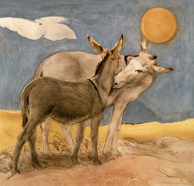 Donkeys, 1989 (fresco)  a Antonio  Ciccone