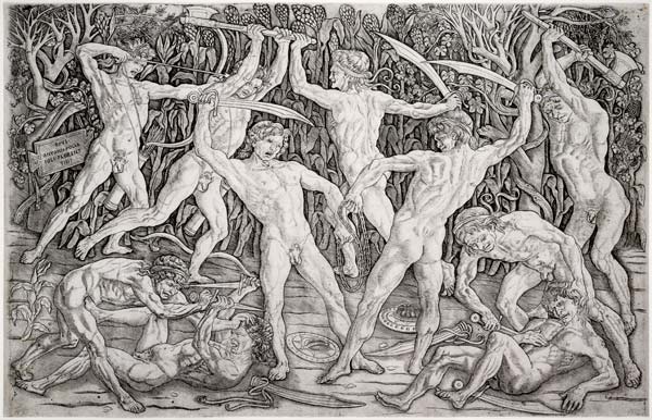 The Battle of the Ten Nudes a Antonio Pollaiolo