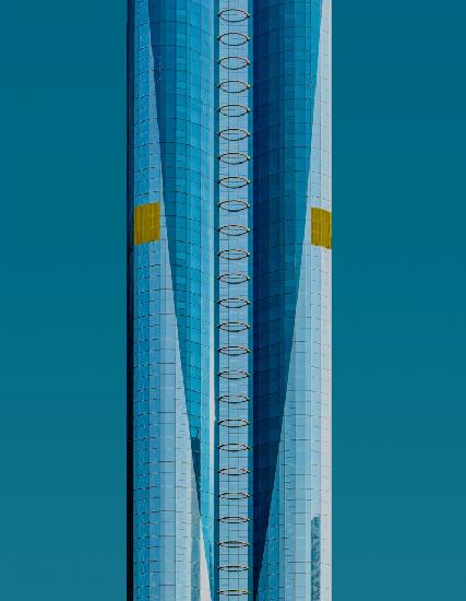 Blue on Blue - Modern Architecture Dubai