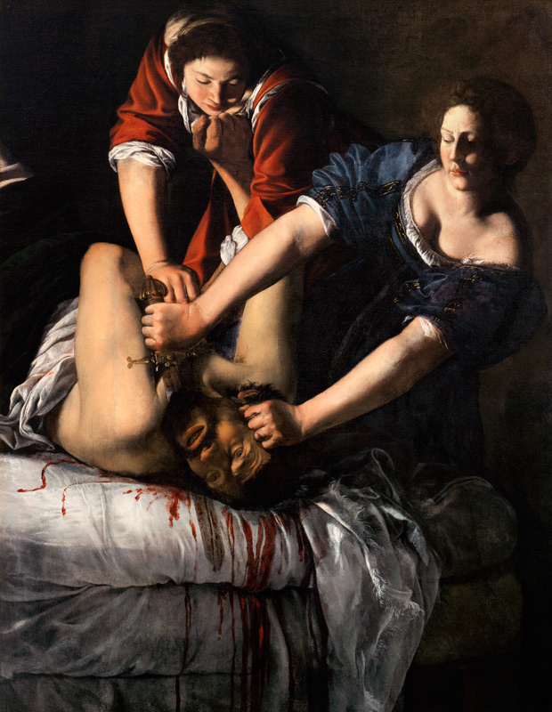 Judith and Holofernes (panel) a Artemisia Gentileschi
