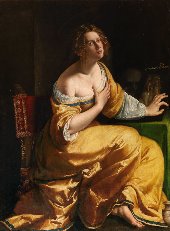 Self-Portrait as Mary Magdalene a Artemisia Gentileschi