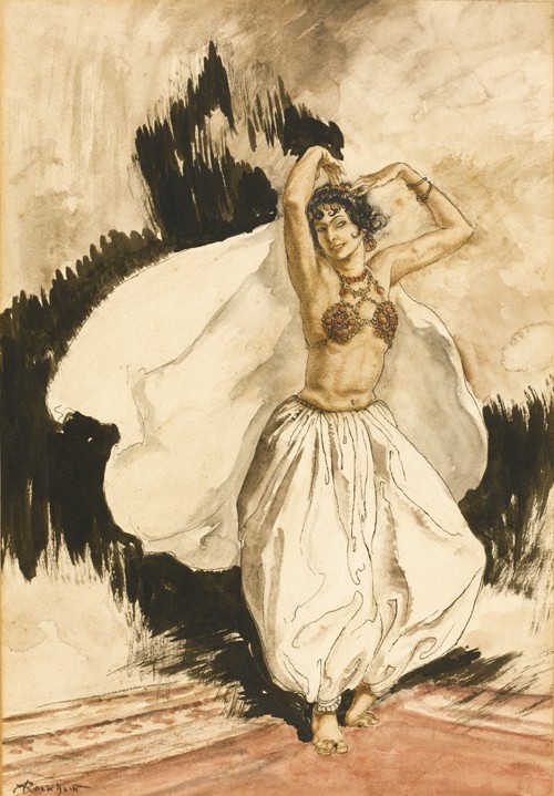 Anitra's Dance. Illustration for Peer Gynt by Henrik Ibsen a Arthur Rackham