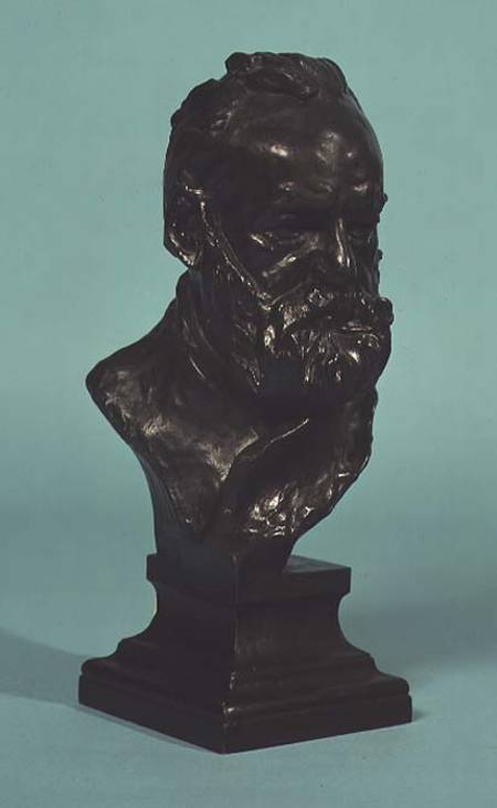 Portrait head of Victor Hugo (1802-85) a Auguste Rodin