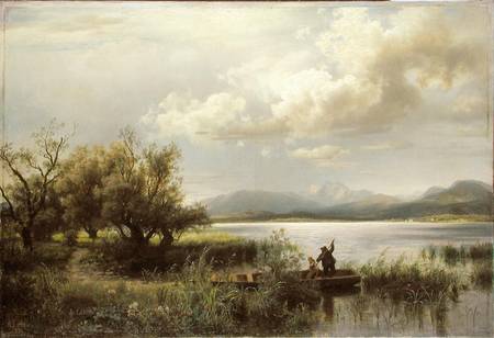 Bayern Landscape a Augustus Wilhelm Leu