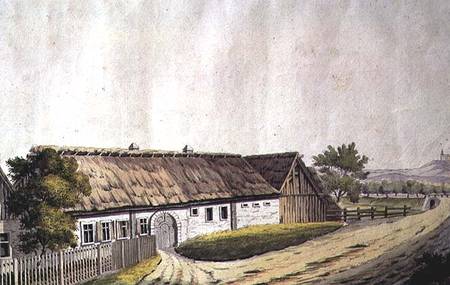 The birthplace of Franz Joseph Haydn (1732-1809) in Rohrau, Lower Austria a Scuola Austriaca