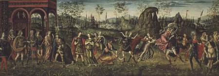 The Rape of the Sabines a Baldassare Peruzzi